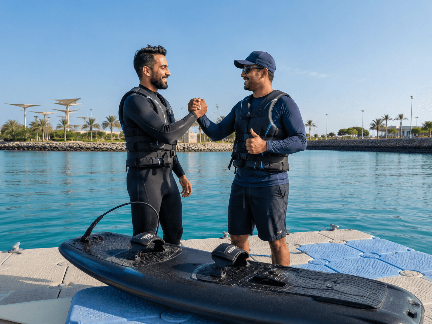 ينبع: تجربة تدريب الجت سيرف الكهربائي